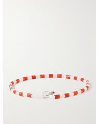Miansai - Kai Silver Carnelian Beaded Bracelet - Lyst