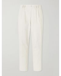 Canali - Straight-Leg Cotton-Corduroy Trousers - Lyst