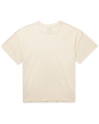 Les Tien - Inside Out Garment-dyed Combed Cotton-jersey T-shirt - Lyst
