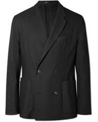 Paul Smith - Double-breasted Linen-blend Blazer - Lyst
