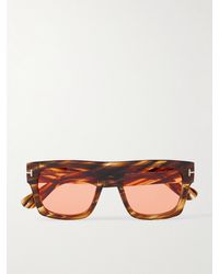 Tom Ford - Fausto Square-Frame Acetate Sunglasses - Lyst