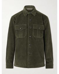 Canali - Cotton-Corduroy Overshirt - Lyst