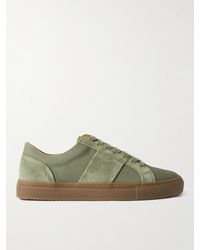 MR P. - Larry Suede-trimmed Cotton-canvas Sneakers - Lyst