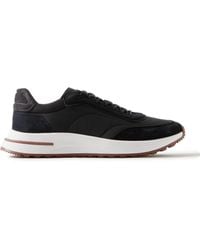 Loro Piana - Weekend Walk Storm System® Suede-trimmed Shell Sneakers - Lyst