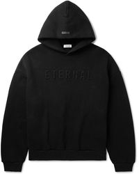Fear Of God - Eternal Logo-Embossed Cotton-Blend Jersey Hoodie - Lyst