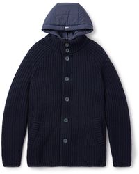 Herno - Shell-trimmed Padded Virgin Wool Hooded Jacket - Lyst