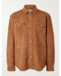 Officine Generale - Mashall Suede Jacket - Lyst