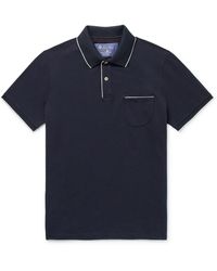 Loro Piana - Regatta Stretch-cotton Piqué Polo Shirt - Lyst