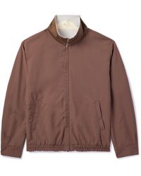 Kiton - Linen, Wool And Silk-Blend Harrington Jacket - Lyst