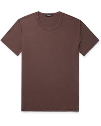 Tom Ford - Slim-fit Stretch Cotton-jersey T-shirt - Lyst