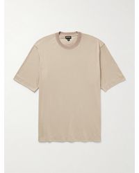 ZEGNA - Cotton And Silk-blend Jersey T-shirt - Lyst