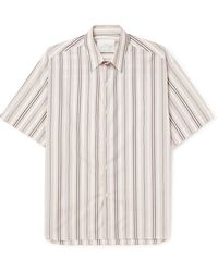 Studio Nicholson - Sorono Striped Cotton-poplin Shirt - Lyst