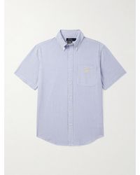 Polo Ralph Lauren - Button-down Collar Striped Cotton-seersucker Shirt - Lyst