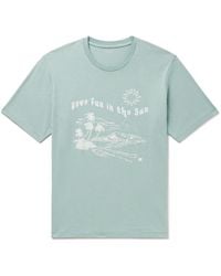 Hartford - Fun Sun Printed Slub Cotton-jersey T-shirt - Lyst
