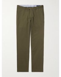 Polo Ralph Lauren - Slim-fit Straight-leg Stretch-cotton Twill Trousers - Lyst