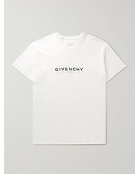 Givenchy - Reversible Logo-print Cotton-jersey T-shirt - Lyst