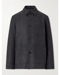 Lardini - Prince Of Wales Wool And Cashmere-Blend Jacket - Lyst