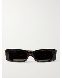 Balenciaga - Rectangular-frame Tortoiseshell Acetate Sunglasses - Lyst