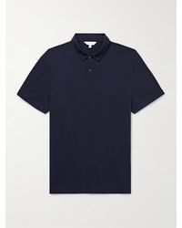 Club Monaco - Sea Island Cotton-jersey Polo Shirt - Lyst