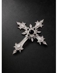 Alex Moss New York - Heir Cross 14-Karat, Diamond And Onyx Pendant - Lyst