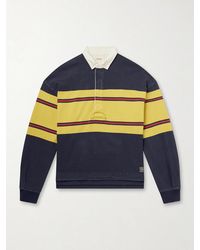 Kapital - Big Striped Cotton-jersey Polo Shirt - Lyst