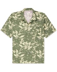 Universal Works - Road Convertible-collar Printed Cotton Shirt - Lyst
