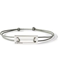 Le Gramme - 2.5g Cord And Sterling Silver Bracelet - Lyst