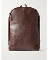 Bennett Winch - Logo-Debossed Full-Grain Leather Backpack - Lyst