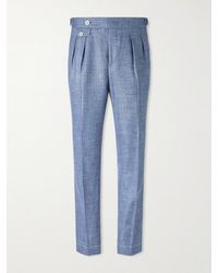 Brunello Cucinelli - Straight-Leg Virgin Wool-Blend Suit Trousers - Lyst