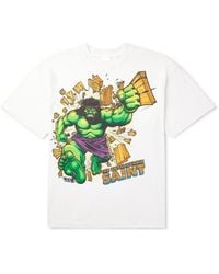 SAINT Mxxxxxx - Printed Cotton-jersey T-shirt - Lyst