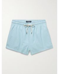 Vilebrequin - Milton Slim-Fit Short-Length Striped Wool-Blend Swim Shorts - Lyst