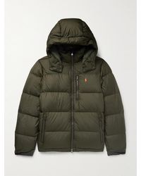 Polo Ralph Lauren - Logo-embroidered Quilted Recycled-shell Hooded Down Jacket - Lyst