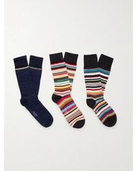 Paul Smith - Three-Pack Cotton Socks - Lyst