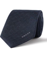 Gucci - 7cm Horsebit Silk-jacquard Tie - Lyst