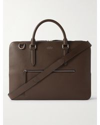 Smythson - Full-Grain Leather Briefcase - Lyst