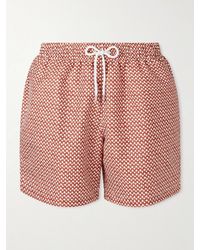 Derek Rose - Tropez Straight-Leg Mid-Length Printed Swim Shorts - Lyst