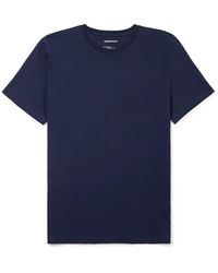 Organic Basics Organic Cotton-jersey T-shirt - Blue