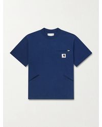 Sacai - Carhartt Wip Logo-Appliquéd Cotton-Jersey T-Shirt - Lyst