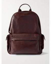 Brunello Cucinelli - Leather Backpack - Lyst