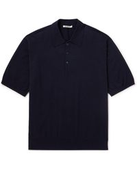 AURALEE - Cotton Polo Shirt - Lyst