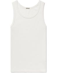 Barena - Solio Garment-dyed Ribbed Stretch-cotton Jersey Tank Top - Lyst