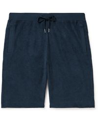 Sunspel - Tapered Cotton-terry Drawstring Shorts - Lyst