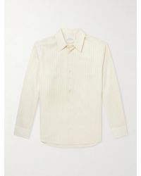 Studio Nicholson - View Striped Silk And Cotton-Blend Shirt - Lyst