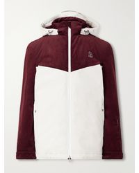 Brunello Cucinelli - Logo-Embroidered Paneled Cotton-Corduroy Hooded Ski Jacket - Lyst