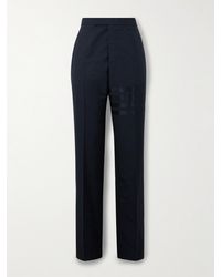 Thom Browne - Slim-fit Tapered Pleated Wool Trousers - Lyst