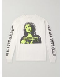 SAINT Mxxxxxx - Barb Wire Mary & Love Your Saint Printed Cotton-Jersey T-Shirt - Lyst