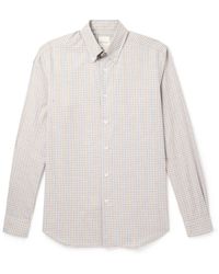 Paul Smith - Button-Down Collar Checked Cotton Shirt - Lyst
