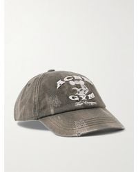 Acne Studios - Baseballkappe aus Baumwoll-Twill mit Logostickerei - Lyst