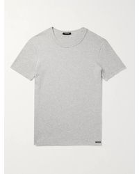 Tom Ford - Slim-fit Mélange Stretch-cotton Jersey T-shirt - Lyst