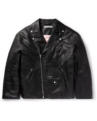 Acne Studios - Distressed Leather Jacket - Lyst